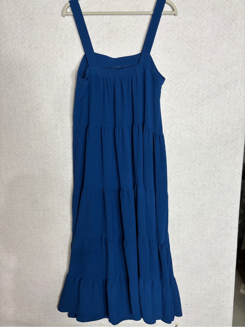 Max Studio Blue Tiered Maxi Sundress - Picture 2 of 5